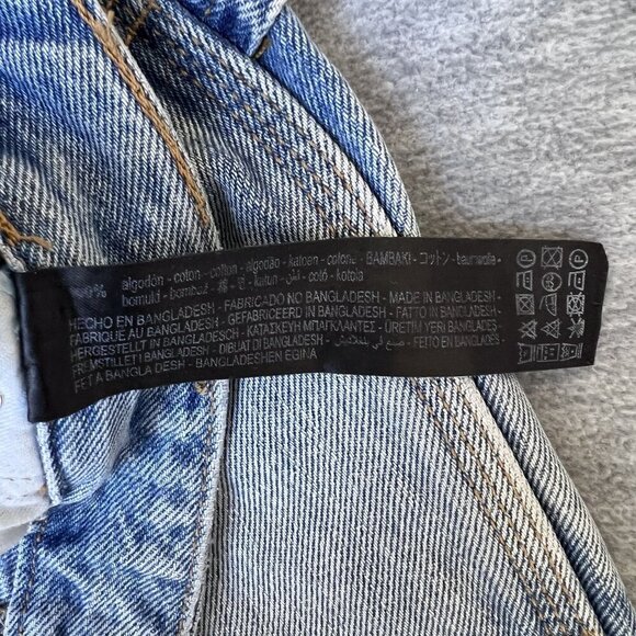 Zara NWT Size USA 34 EUR 44 Double Knee Wide Leg Utility Denim Carpenter Jeans - Picture 13 of 15